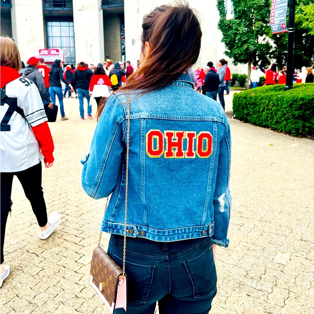 CUSTOM OHIO STATE JEAN JACKET